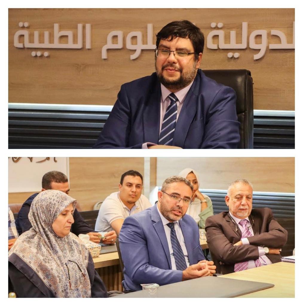 مشاركة أعضاء هيئة تدريس بالكلية في فريق التدقيق على الاعتماد البرامجي للجامعة الليبية الدولية