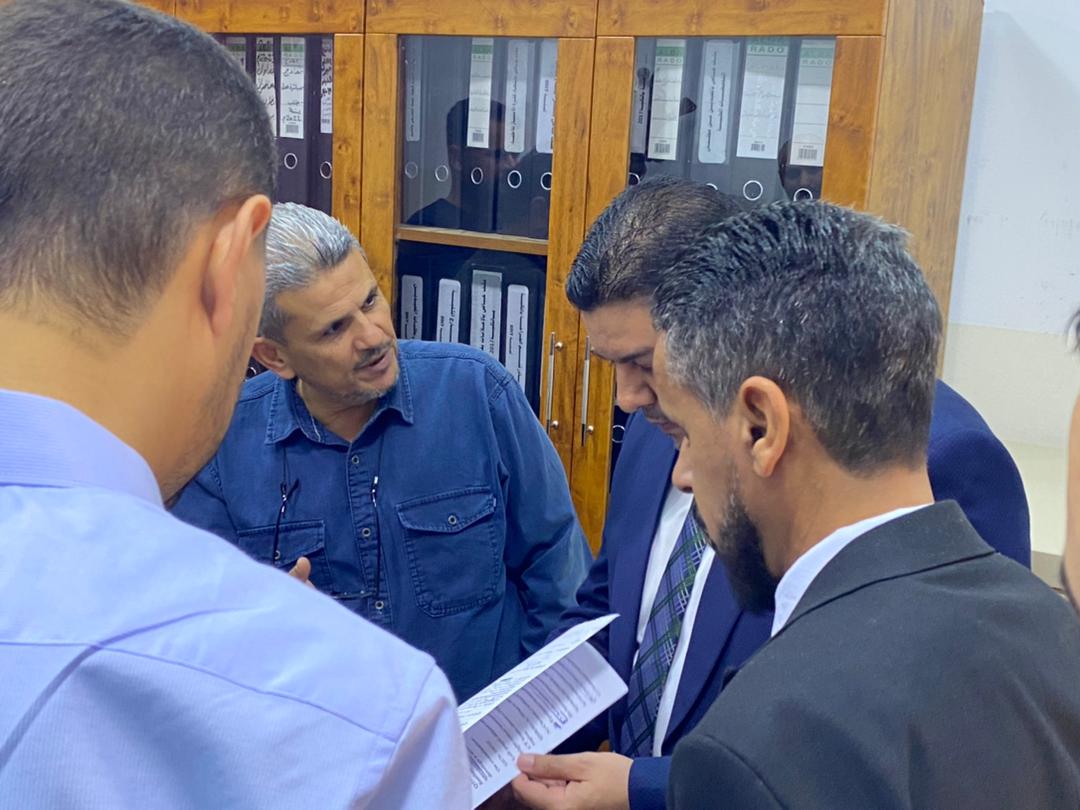 في إطار استعدادات كلية الطب البشري بجامعة مصراتة لتجديد الاعتماد المؤسسي تستقبل الكلية  فريق التدقيق من المركز الوطني لضمان الجودة 