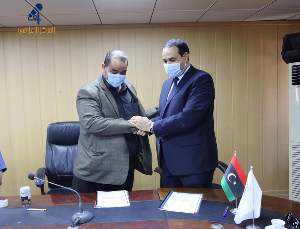  جامعة مصراتة توقع اتفاقية تعاون مُشترك مع المركز الوطني للأطراف الصناعيةwidth=